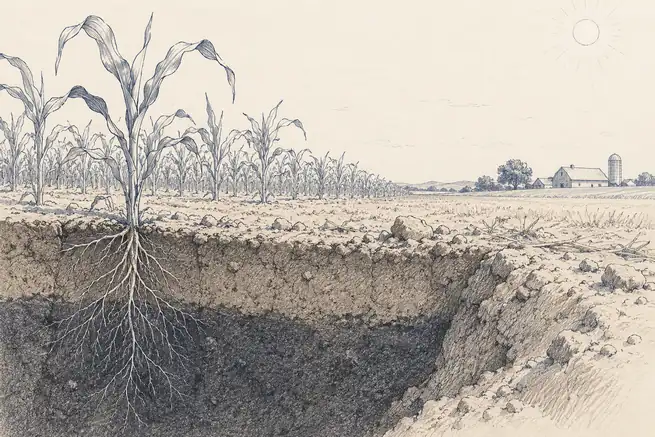 Illustration of stored water.