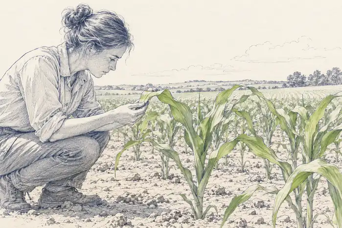 Illustration of green under stress.