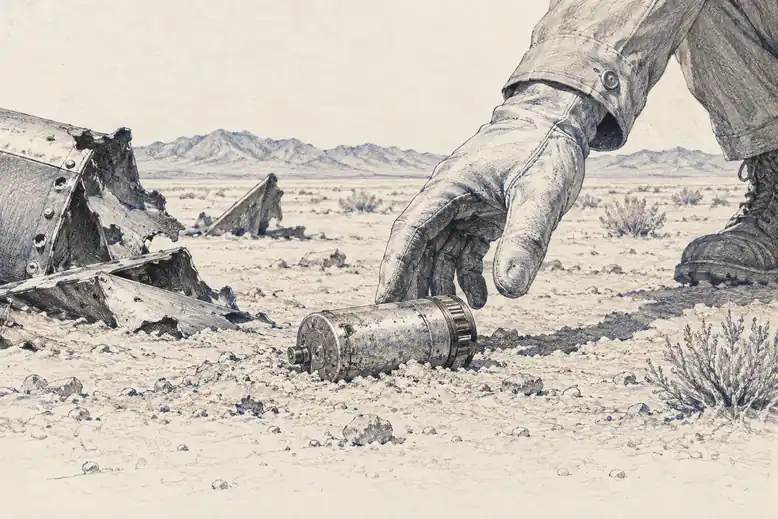 Illustration of film cassette.