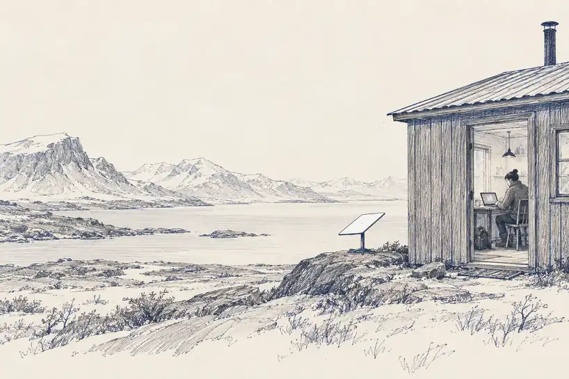 Illustration of remote connection.