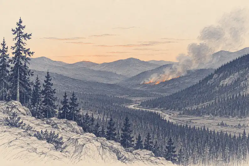 Illustration of remote fire.