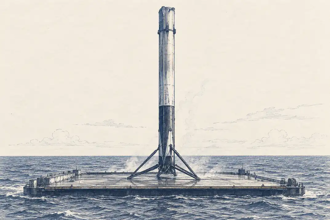 Illustration of returned booster.