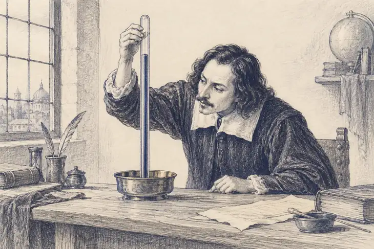 Illustration of barometer.
