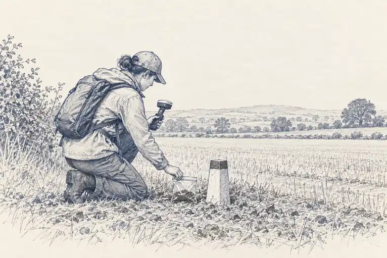 Illustration of sample position.