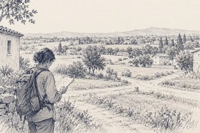 Illustration of village record.