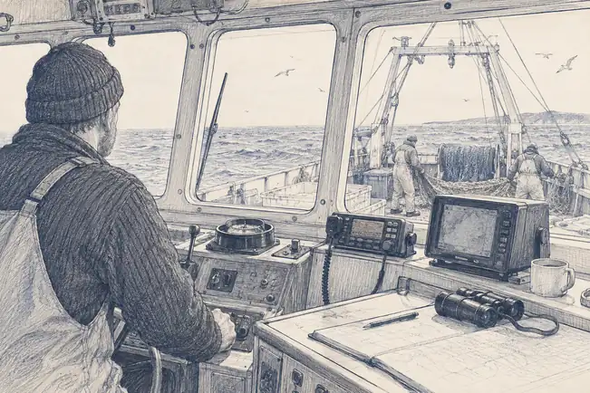 Illustration of vessel transponder.
