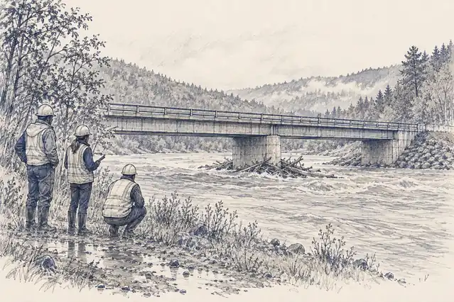 Illustration of downstream crossing.
