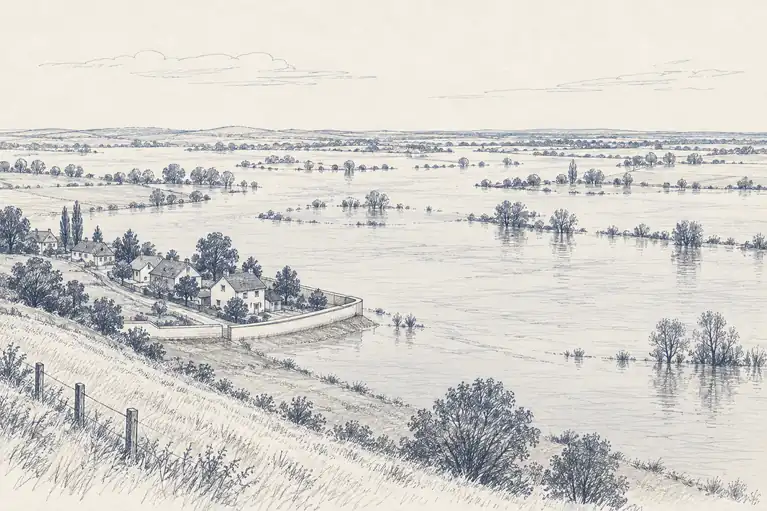 Illustration of small barrier.