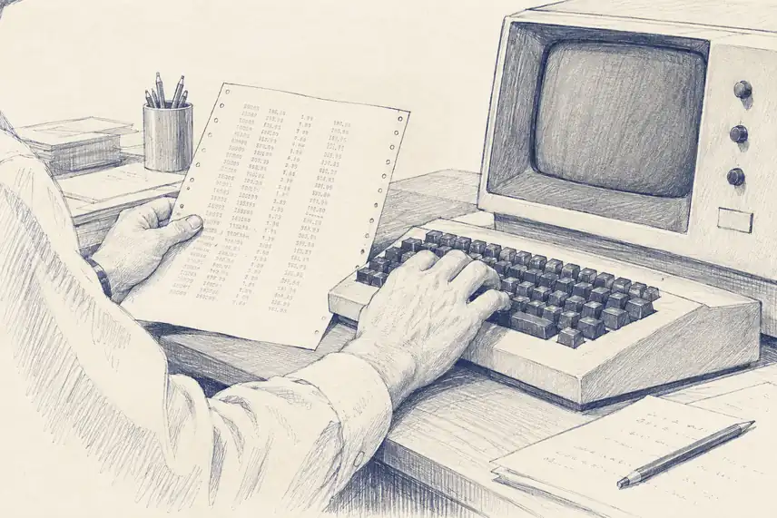 Illustration of printout.