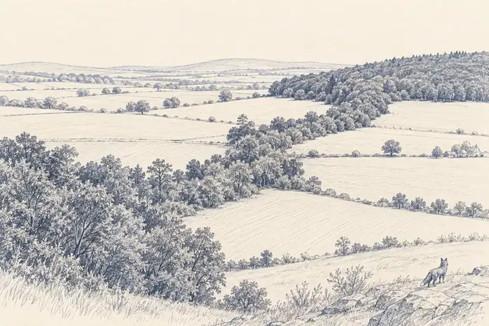 Illustration of corridor.