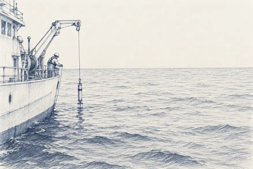 Illustration of ocean observation.