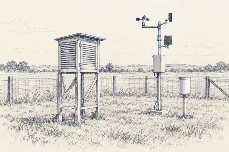 Illustration of retired station.