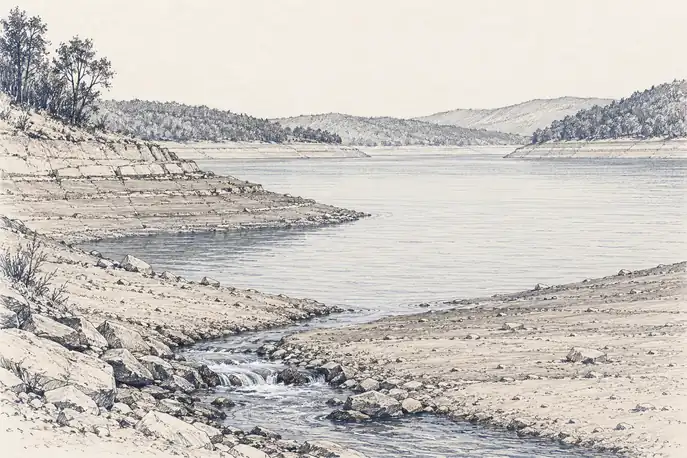 Illustration of reservoir trend.