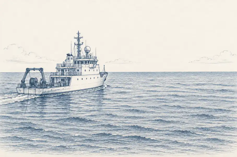 Illustration of seafloor survey.