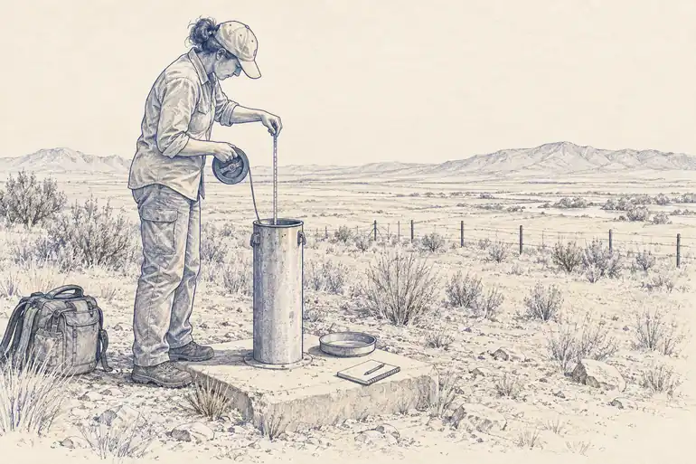 Illustration of observation well.